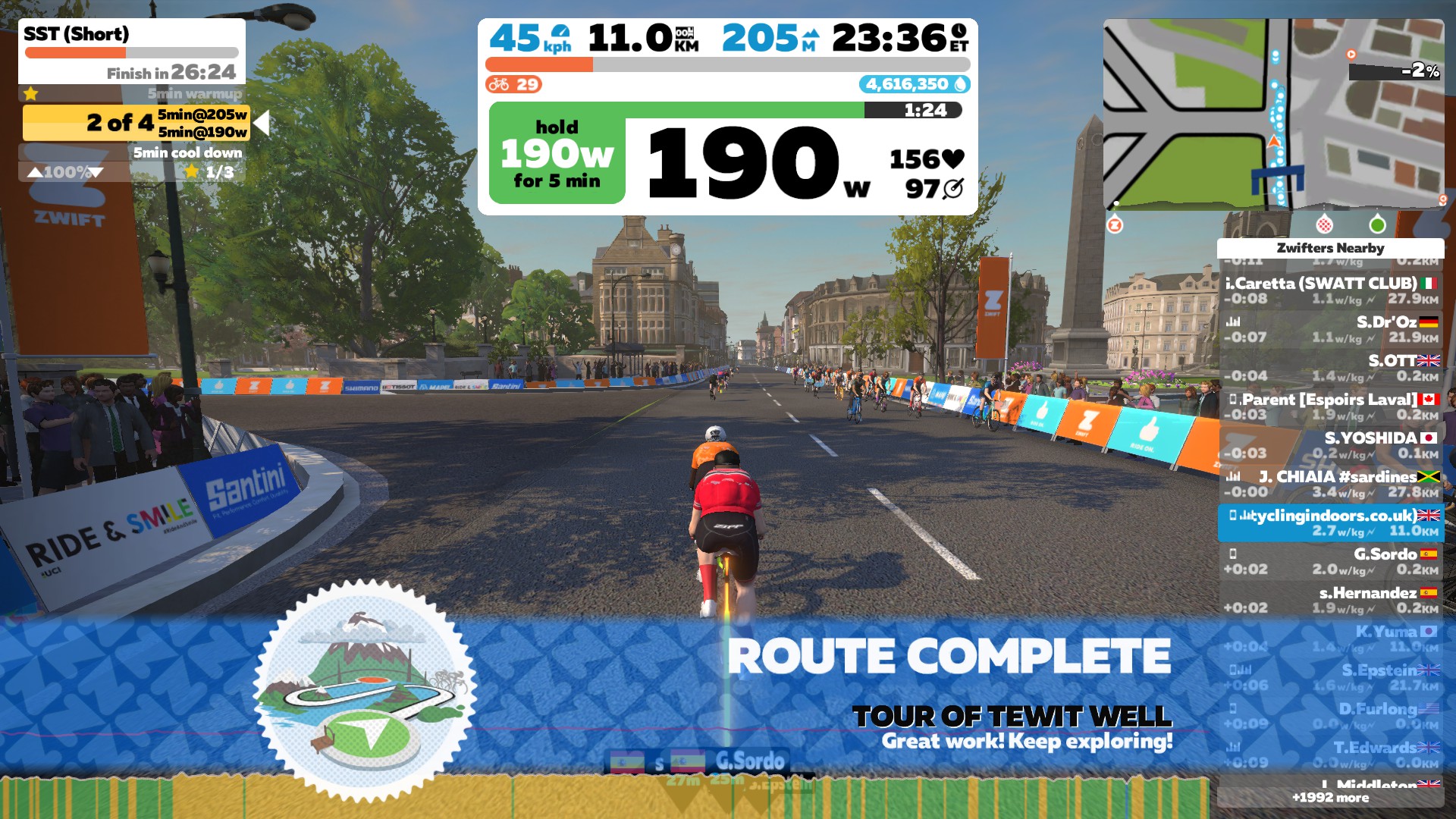 over cadence route complete tour of tewit well